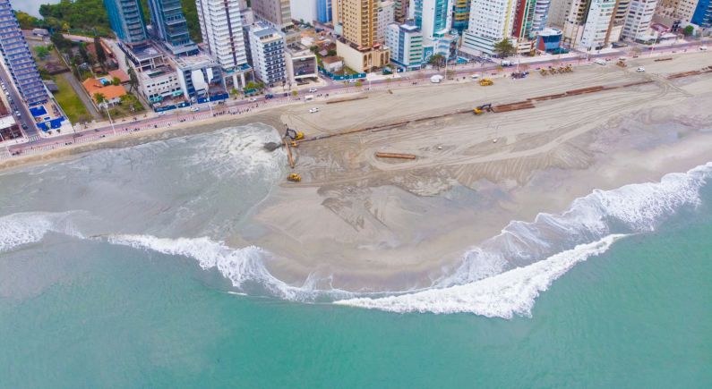 ALARGAMENTO DA FAIXA DE AREIA DA PRAIA CENTRAL 